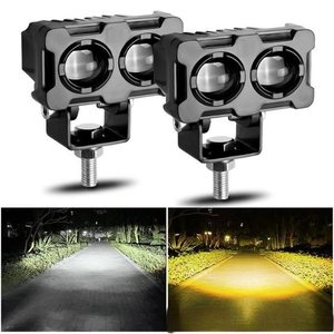 Lumen cao dễ dàng cài đặt máy chiếu ban đêm chiếu sáng ống kính lớn 25W xe máy Strobe flash LED ánh sáng ổ đĩa xe đèn phụ trợ - Product Image 2