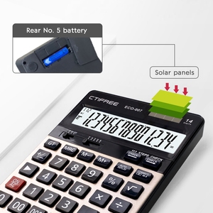 Fabrik preis 14-stelliges elektronisches Display mit großem Display CTIFREE Office ECO-007 Plastic Business Check Korrektes Office-Tool - Product Image 3