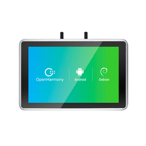 24VDC 10.1 pollici HMI con COM RS485 CAN 2LAN 4G LTE buzzer incorporato o watchdog Android Linux Debian industria HMI touchscreen PC - Product Image 2