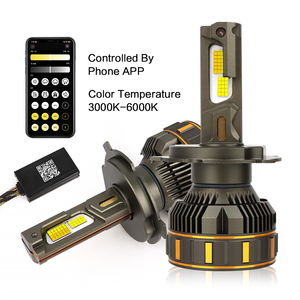 Công suất cao V7 Max phiên bản nâng cấp 150W 16000LM điều khiển ứng dụng bốn ống đồng 5580 chip ổn định Đèn pha <span class=keywords><strong>LED</strong></span> - Product Image 1