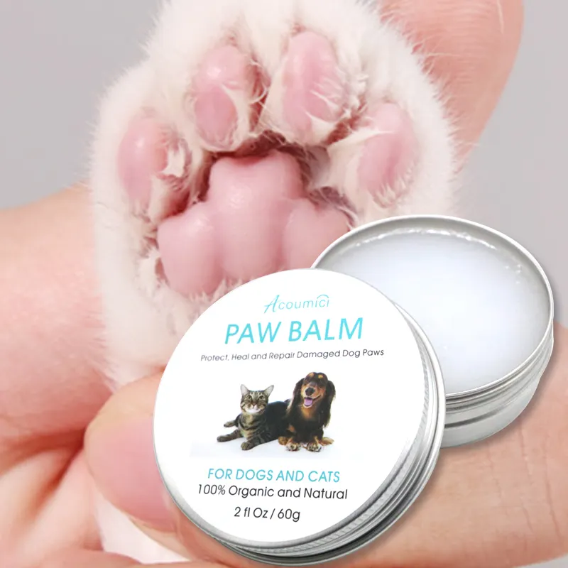 Vente directe d'usine soins pour animaux de compagnie baume de patte crème de soin des pattes naturelle biologique pour chiens chats soins