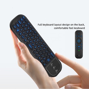 2,4G BT Wireless Air Mouse Giroscopio IR Aprendizaje Retroiluminado Control remoto por voz para computadora TV BOX Proyectores G60S Pro - Product Image 6