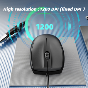 USB-Maus für Laptop Tragbare Business Home Office 3D Ergonomische Maus 1200DPI Optische Mäuse Computer Wired Mouse - Product Image 4