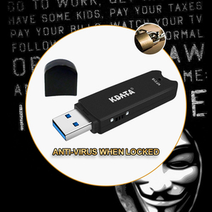 Unidad Flash USB 3,0 cifrado, 128GB, 64GB, 32GB, bloqueo personalizado, protección de escritura, interruptor de memoria - Product Image 4