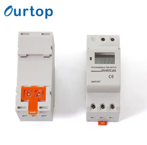 Ourtop สวิตช์ตั้งเวลาโปรแกรมได้แบบดิจิทัล24ชั่วโมง220V รายสัปดาห์