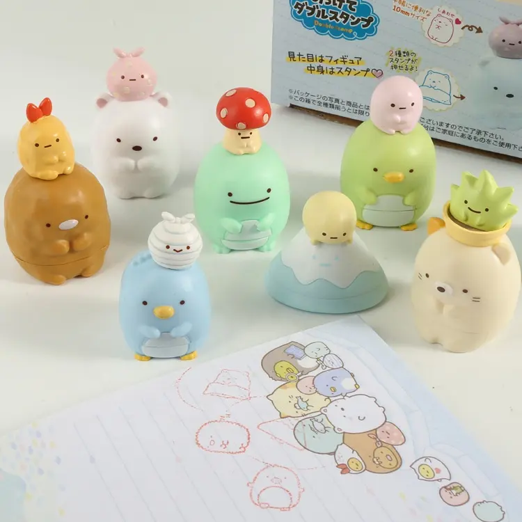 Tytopone grosir mainan gantungan kunci Jepang Sumikko Gurashi sudut Bio PVC Figure