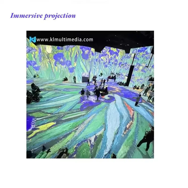 3d Immersive Projectieruimte Met Interactieve Projectie Mapping Systeem En Hologram Projector Voor 360 Projectie En Evenementen