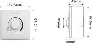 Yüksek gerilim uzaktan IR kumanda LED karartıcı kontrol cihazı 90V ~ 240V tuşları ile 10A pwm sinyali 0-10V akıllı dimmer için LED - Product Image 3