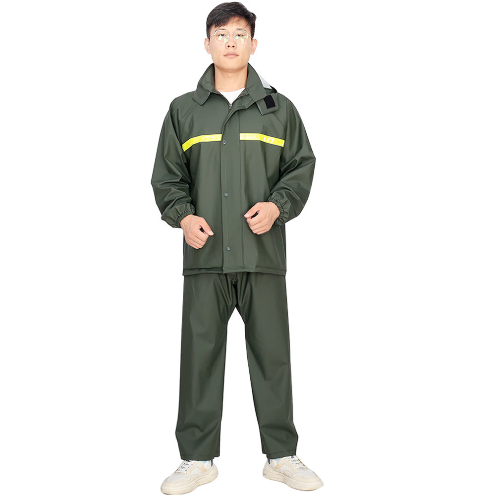 Traje verde militar (sin bolsillos)