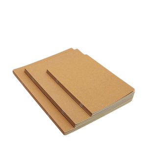 Anpassen Faden gebundene genähte Bindung Genähte Ruel Jourbal Brown Kraft papier Cover Notebook