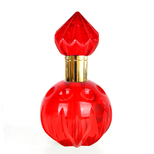 Bán hàng nóng Nhà cung cấp nhà máy Uniq hình dạng chai nước hoa tinh thể màu chai nước hoa thủy tinh - Product Image 4