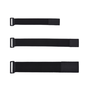 Suministro directo de fábrica Sujetadores de bucle de gancho elástico de nailon Correas de hebilla negra Correa de gancho y bucle elástico ajustable - Product Image 3