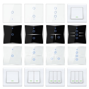Ab/İngiltere standart Wifi Tuya zigbee homekit akıllı anahtar kablosuz APP dokunmatik cam panel duvar akıllı anahtar 1/2/3 Gang akıllı anahtar - Product Image 1