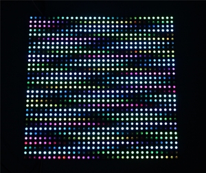Ws2812b SMD5050สีเต็มรูปแบบ RGB เปลี่ยนสีได้30*30ซม Matrix Sk6812จอแสดงผลพิกเซลแบบยืดหยุ่นที่ตั้งโปรแกรมได้แบบดิจิตอล