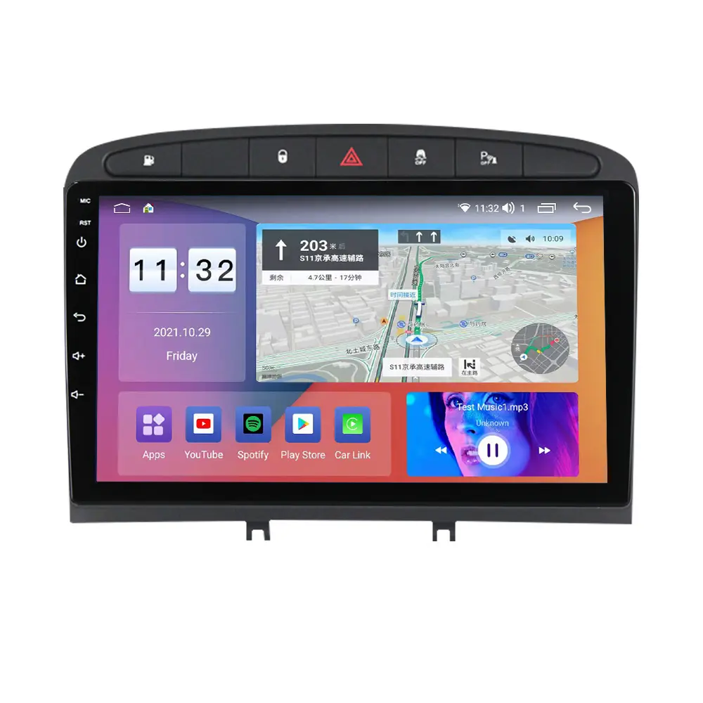MEKEDE M Android 11 8core IPS DSP Car Video per Peugeot 308 308S 408 2012 - 2020 Radio Audio sistema multimediale 4 64G