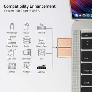 USB C母到USB公适配器3包USB到Type-C适配器OTG适配器 - Product Image 6