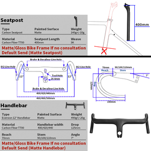 BXT sỏi-135 sợi <span class=keywords><strong>carbon</strong></span> xe đạp khung off-road sỏi xe đạp đĩa phanh với ngã ba tay lái seatpost UDH BSA nhà máy bán buôn - Product Image 6