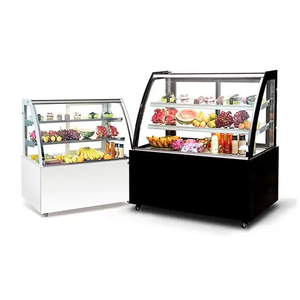 Single-Temperature Open-Door Compressor Pastry Cooler Showcase LED Light Double Door Cake Display Cabinet <strong>Chiller</strong> for Cooling - Product Image 4