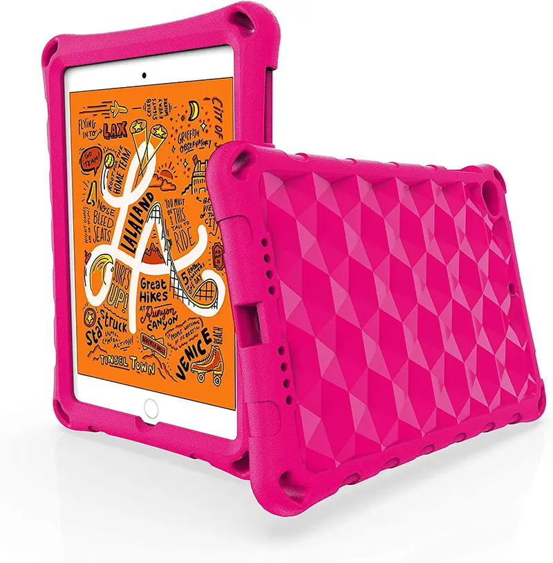 Untuk Amazon Kindle Fire iPad Mini 1 2 3 7.9 Inci EVA Anak Casing Tahan Guncangan dengan Dudukan dan Pegangan