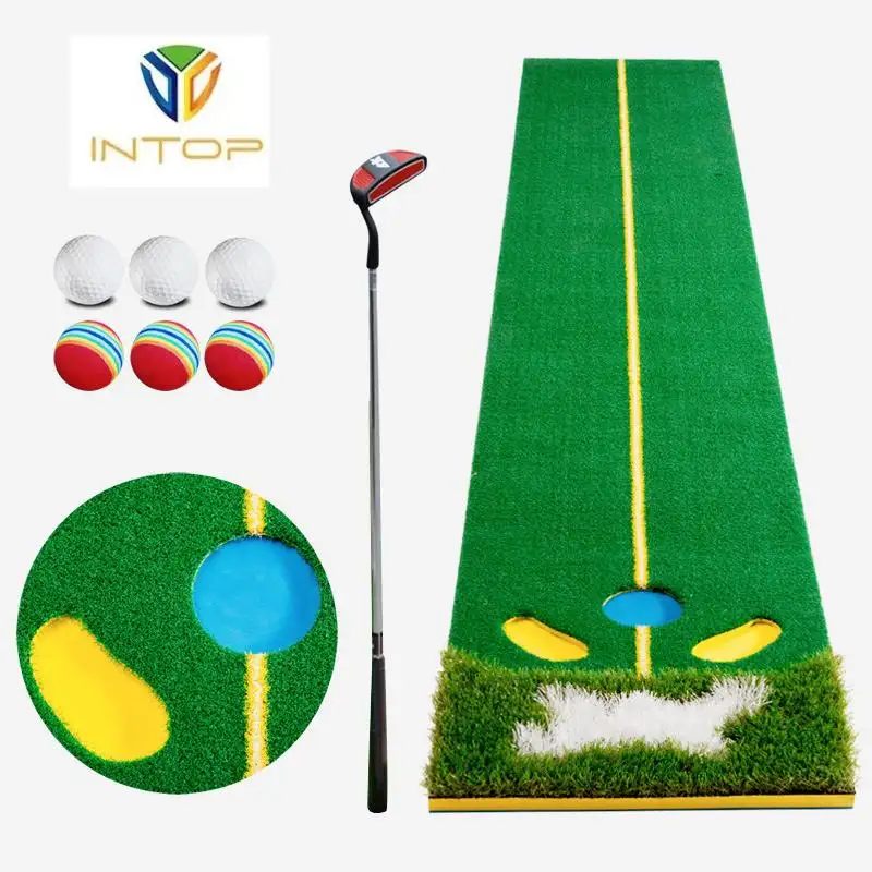 Fairway-alfombrillas artificiales para jugar al Golf, para interior, para niños, alta calidad