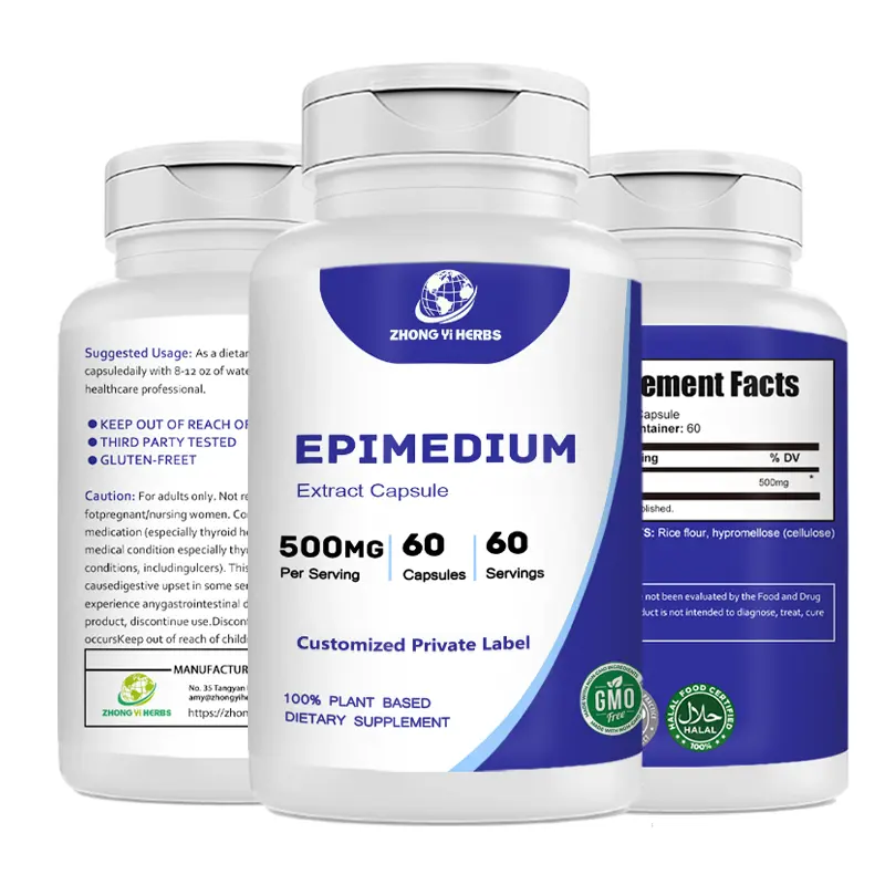 Kräuter ergänzungen OEM Private Label Epimedium Extrakt Kapsel Epimedium Kapsel