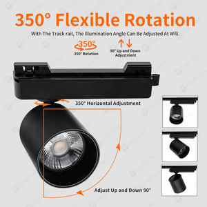 Hi-q Modern aydınlatma Led Spot kapalı dükkan gömme tavan ışıkları parça nokta tedarikçisi Led Cob renk ayarlanabilir ray lambası - Product Image 4