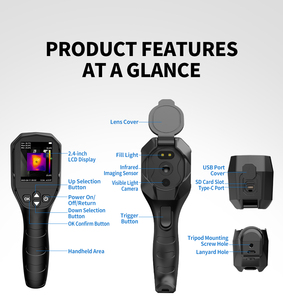 Meilleure vente YXI80 Imageur thermique portable 80x62 25Hz WiFi en temps réel pour HVAC & Roof Scan Thermomètre infrarouge Pistolet - Product Image 2