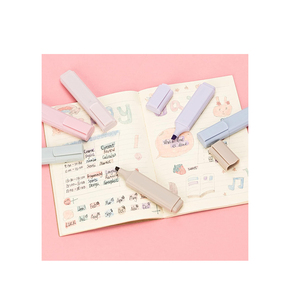 Proveedor personalizado popular sin sangrado nuevo diseño color pastel suave punta de cincel Biblia rotulador marcador conjunto resaltador cuadrado - Product Image 5