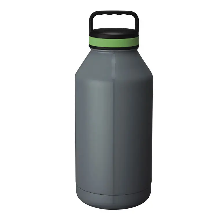 La escuela aislado 2 litros de 1L de acero negro termo 64Oz botella de vacío botella de agua botella de 1 litro