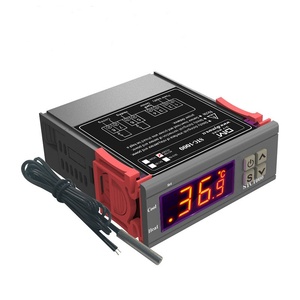 110-220V Digital <strong>Temperature</strong> <strong>Controller</strong> Switch with <strong>NTC</strong> Waterproof Sensor LED Display Monitor Cool Heat Adjustable Thermostat - Product Image 1