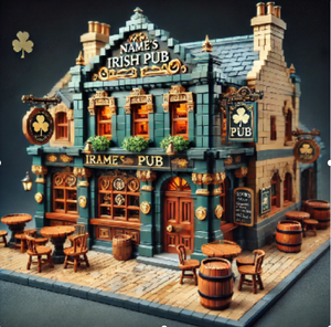 Jizai Tùy Chỉnh Nhà Thu Nhỏ Mô Hình Xây Dựng Mới Kỹ Thuật Mame's Pub 3D Moc Xây Dựng Khối Bộ - Product Image 1