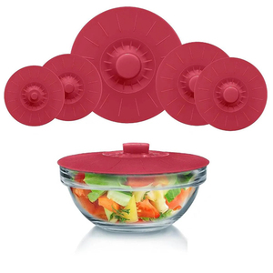 Multi-purposed Silicone Nắp Đậy Cho Bát Hút Mạnh Silicone <span class=keywords><strong>Pot</strong></span> Bìa Lò Vi Sóng An Toàn Silicone Box Nắp - Product Image 1