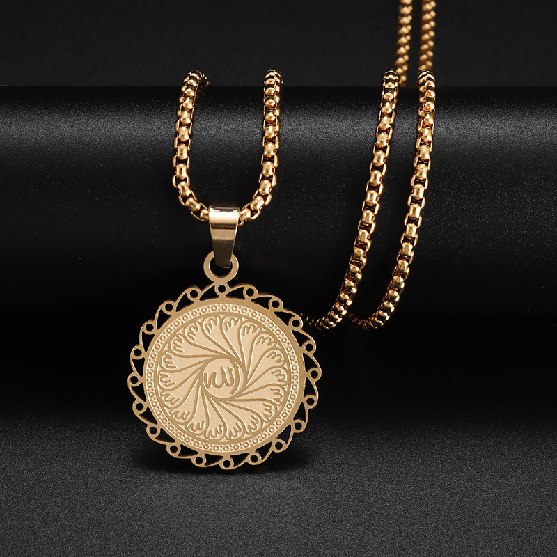 Round Gold Necklace