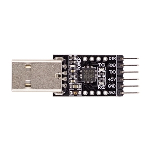 CP2102 USB 2,0 a TTL UART Módulo 6 Pin Negro para Programadores Emuladores Depuradores - Product Image 1