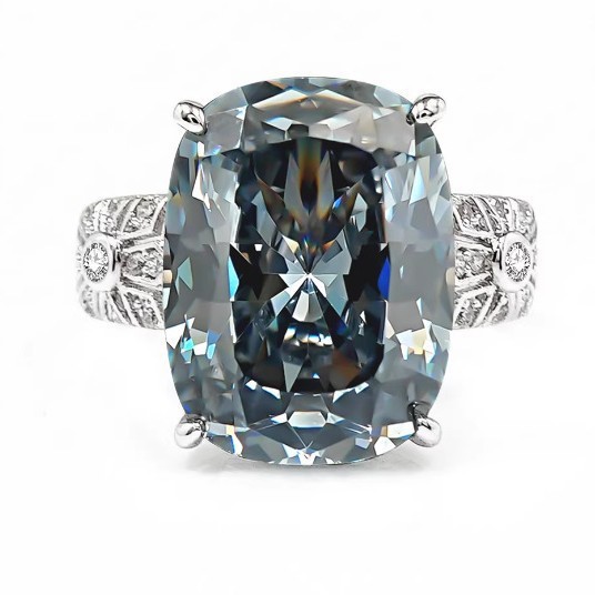 Black and gray ring
