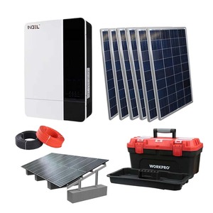 诺埃尔混合太阳能储能系统5kw至20kw光伏全套MPPT控制器电网电池光伏太阳能发电系统 - Product Image 1
