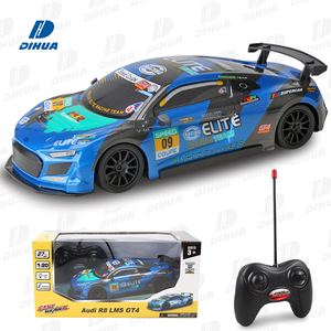1/20 tam fonksiyonlu uzaktan kumanda araba oyuncak resmi lisanslı RC Audi R8 Headlights GT4 araba farlar ile çocuklar için serin Model araba - Product Image 1