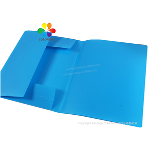 Carpetas de documentos de alta calidad, caja de archivos de plástico, caja de almacenamiento de archivos colorida, caja de tamaño personalizado, archivo para oficina con correas - Product Image 4