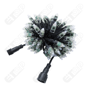 Etop DC12V 12mm WS2811 RGB 18awg Black Wire Rgb Full Color Ip68 Bullet <strong>Led</strong> <strong>Pixel</strong> Lights Waterproof Flexible <strong>Led</strong> Light <strong>String</strong> - Product Image 1