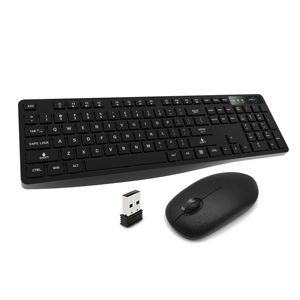 Juego de teclado y ratón inalámbrico USB silencioso de 2,4 GHz Combo de ratón y teclado de nueva condición de tamaño completo - Product Image 1
