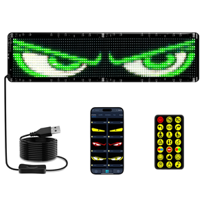 柔軟なLEDデビルアイズスクリーンプログラム可能なLEDアイズライトサインAPPコントロールカスタムテキストメッセージLEDディスプレイ (車の窓用) - Product Image 1