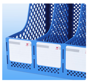 High Quality Four Link Office Desktop Four Column <strong>File</strong> Frame Durable Plastic Data Basket Blue <strong>File</strong> Rack - Product Image 6