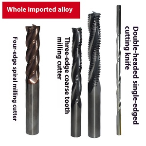 Üç bıçak kaba diş freze kesicisi germe dört bıçak Spiral freze kesicisi çift başlı tek bıçak kesme aracı - Product Image 5