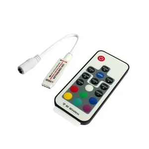 Мини беспроводной 17-ключ RGB контроллер RF пульт дистанционного управления светодиодной подсветкой для RGB Светодиодные полосы света и неоновая веревка - Product Image 1