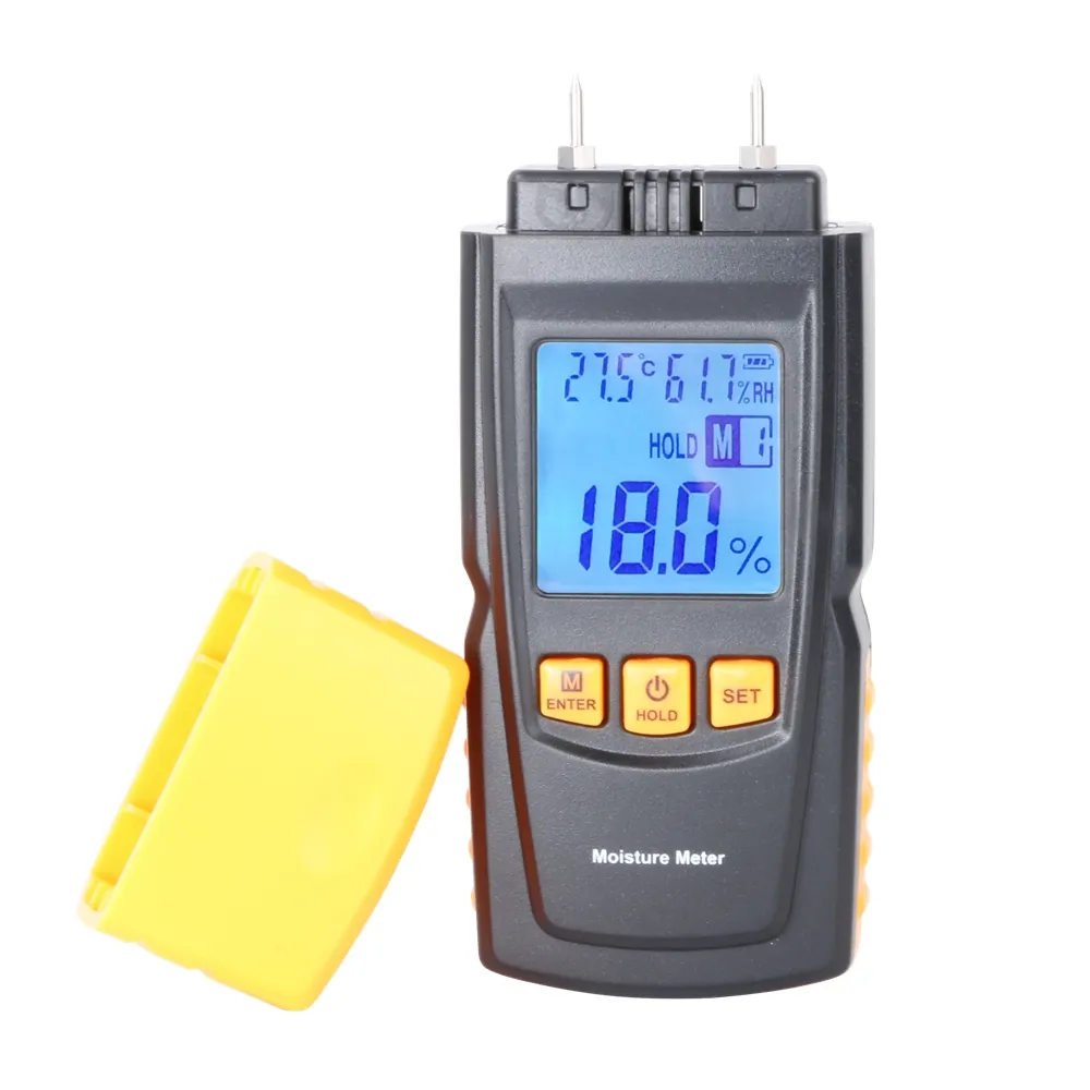 Digital Display LCD Induttivo Misuratore di Umidità Legno Umidità Dispositivo di Misurazione del Tester Igrometro GM610 Strumenti Igrometro