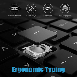 Teclado inalámbrico recargable multifuncional con retroiluminación para 2,4G, diseño elegante y ultrafino - Product Image 5