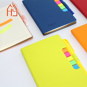 Cuaderno de PU con notas adhesivas y bolígrafo, cuadernos de tamaño pequeño con tapa dura de color personalizables para la oficina escolar - Product Image 3
