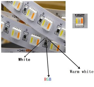 ファクトリーダイレクト3 Ledカット可能フレキシブルLedストリップ5050 RGB CCT 5 in1 Ledストリップライト - Product Image 4