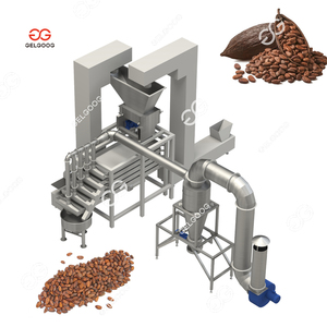 Pelador de granos de cacao Gelgoog, maquinaria de tostado y procesamiento, máquina peladora de granos de cacao para granos de cacao - Product Image 1