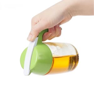 Best Selling Honey/Syrup Glass <strong>Jar</strong> 250ml with <strong>Handle</strong> <strong>Jars</strong> and Honey Dispenser Glass Also Containers for Glass Honey - Product Image 4